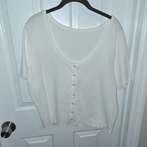 3X [2X] FOREVER 21 Plus crop sweater